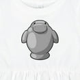 thumbnail image 4 of Inktastic Cute Kawaii Manatee Girls Baby Dress, 4 of 5