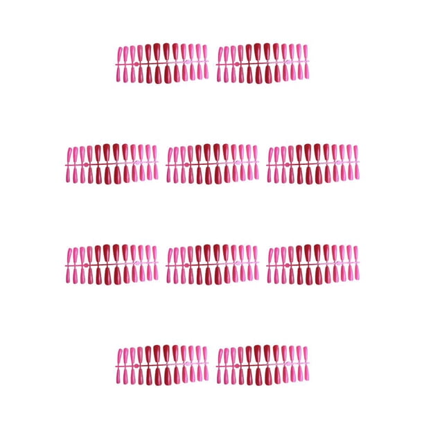 Jumpingount 24 piezas de uñas artificiales puntas de uñas postizas accesorios de manicura rojo rojo 10Conjunto