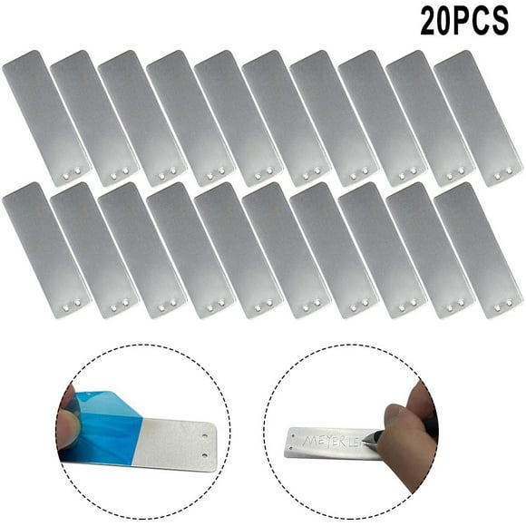 Mosiee 50 Pcs Double Sided Aluminum Plant Labels Durable Tree Id Tags Write On Metal Labels For Garden Waterproof And Uv Resistant