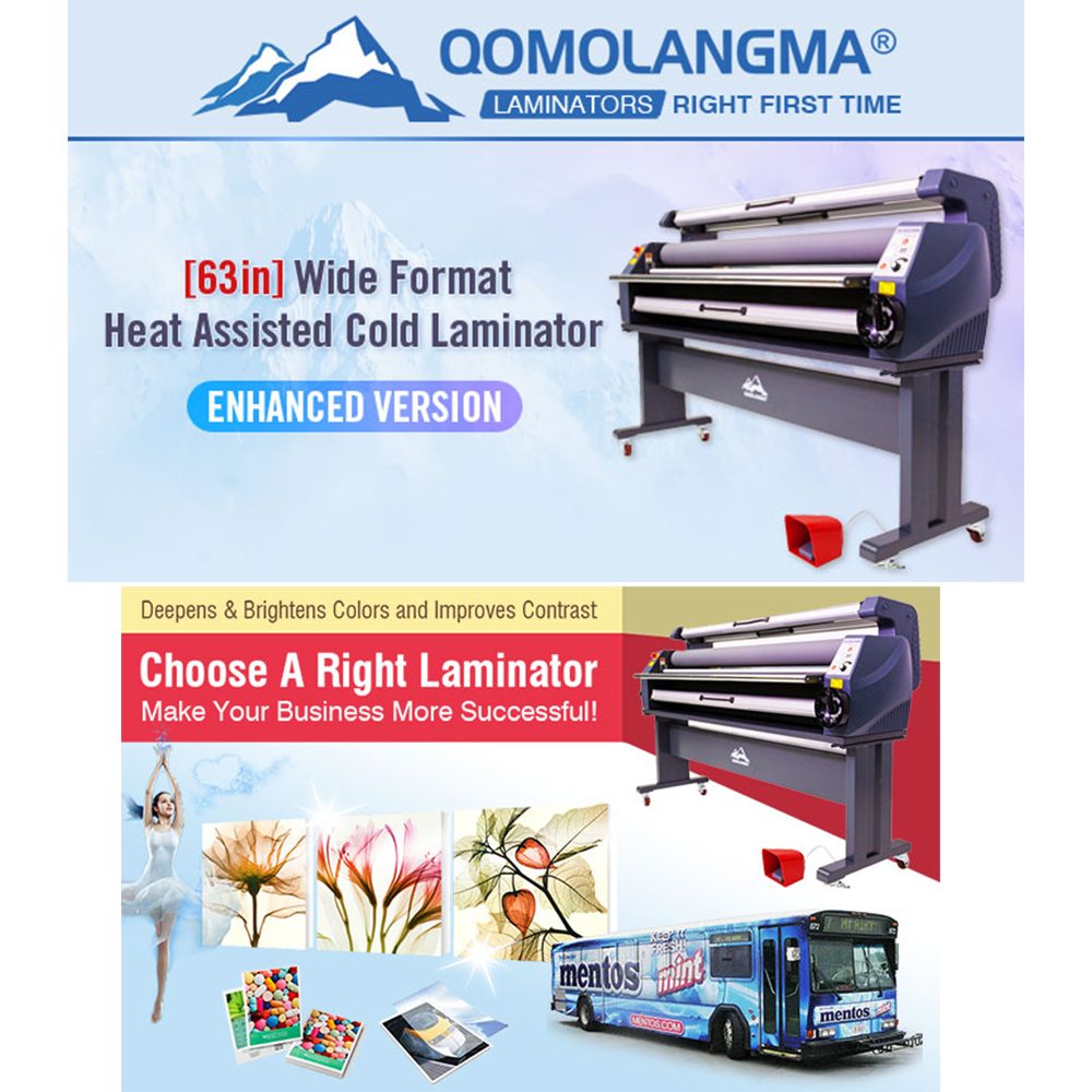 Qomolangma 63In Wide Format Cold Laminator Enhanced Version Full Auto Laminating Machine
