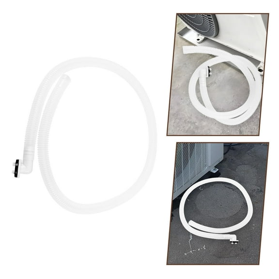 Topbathy Air Conditioner Drain Hose Clear Plastic Tubing with Leak Proof Rubber Fittings