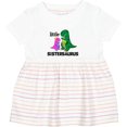 thumbnail image 3 of Inktastic Little Sistersaurus Girls Baby Dress, 3 of 5