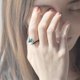 thumbnail image 2 of 2Pcs Anillo de dedo Anillo de pareja Thorn Rose Anillo abierto Anillo de cola creativo (Negro), 2 of 6