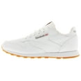 thumbnail image 2 of Boys Reebok CLASSIC LEATHER Shoe Size: 4 White - Gum Fashion Sneakers, 2 of 4