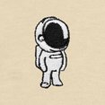 thumbnail image 2 of Dalix Astronaut Embroidered Shorts Washed Soft Fleece Relaxed Drawstring Pocket Fit Lounge Womens in Bone XL X-Large, 2 of 5