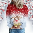 thumbnail image 1 of Costumes de Noël en Liquidation Mode Imprimé de Noël pour Femmes Chandail Col Rond Manches Longues Blouse Confortable Chandail en Molleton Grande Taille pour Femmes, 1 of 5