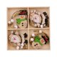 thumbnail image 1 of Gibobby Decoraciones colgantes de Navidad Ángel en caja de muñeco de nieve modelado árbol de Navidad colgante decoraciones festivas para el (A), 1 of 5