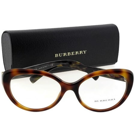 Burberry BE2251­3634­51 Cat Eye Women's Tortoise Frame Clear Lens Eyeglasses NWT