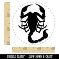 thumbnail image 2 of Scorpion Silhouette Self-Inking Rubber Stamp Ink Stamper - Sky Blue Ink - Small 3/4 Inch, 2 of 7