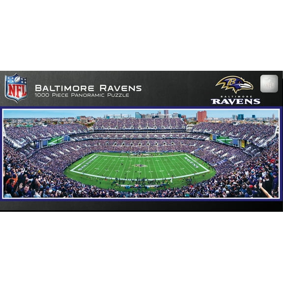 MasterPieces 1000 Piece Sports Panoramic Jigsaw Puzzle - NFL Baltimore Ravens Center View
