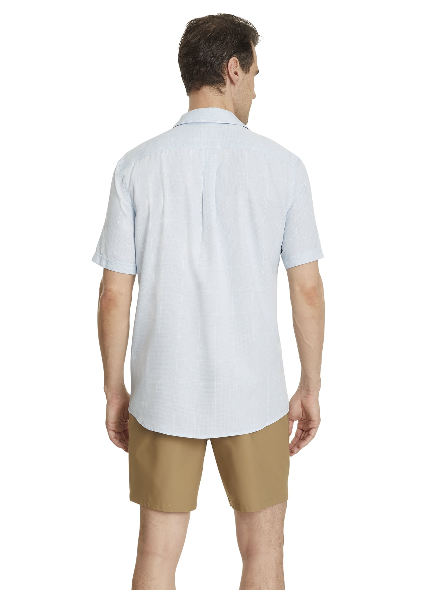 Bass & Co Men's Short Sleeved Plaid Shirt, Sizes S-3XL