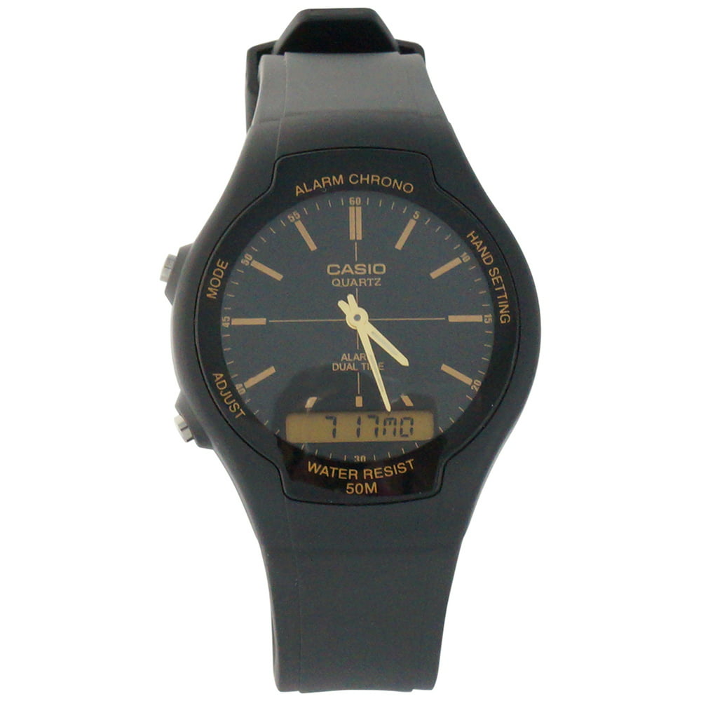 Casio Mens Classic Black Analog Digital Combination Watch
