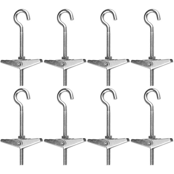 12 Pieces Spring Toggle M5 Hook Dowel Ceiling Galvanizing Toggle Dowel