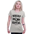 thumbnail image 4 of Worship Happens John 3:16 Prayer Womens Slim Fit Graphic Tee Brisco Brands S, 4 of 5