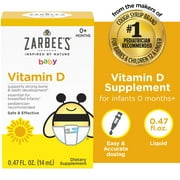 Zarbee's Baby Vitamin D Supplement, 0.47 Fl. Ounces (1 Box)