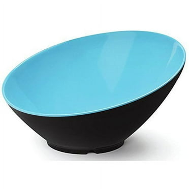 GET B-788-BL/BK Angled/Cascading Bowl, 16 Ounce, Black/Blue