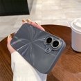 thumbnail image 1 of CD Laser Luxury Solid Candy Color Camera Protect Phone Case For iPhone 16 15 14 13 12 11 Pro Max Skin Feeling Full Back Cover Deep Gray For iPhone 16, 1 of 6