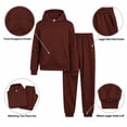 thumbnail image 5 of Real Love Girls Jogger Set 2 Piece Basic Fleece Pullover Hoodie and Sweatpants, 5 of 7
