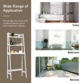 thumbnail image 4 of Gymax 3-Shelf Over-The-Toilet Storage Rack Bathroom Shelf Organizer Space Saver White, 4 of 10