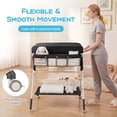 thumbnail image 6 of Costway Portable Baby Changing Table,Foldable Diaper Changing Station Adjustable Height Black, 6 of 10