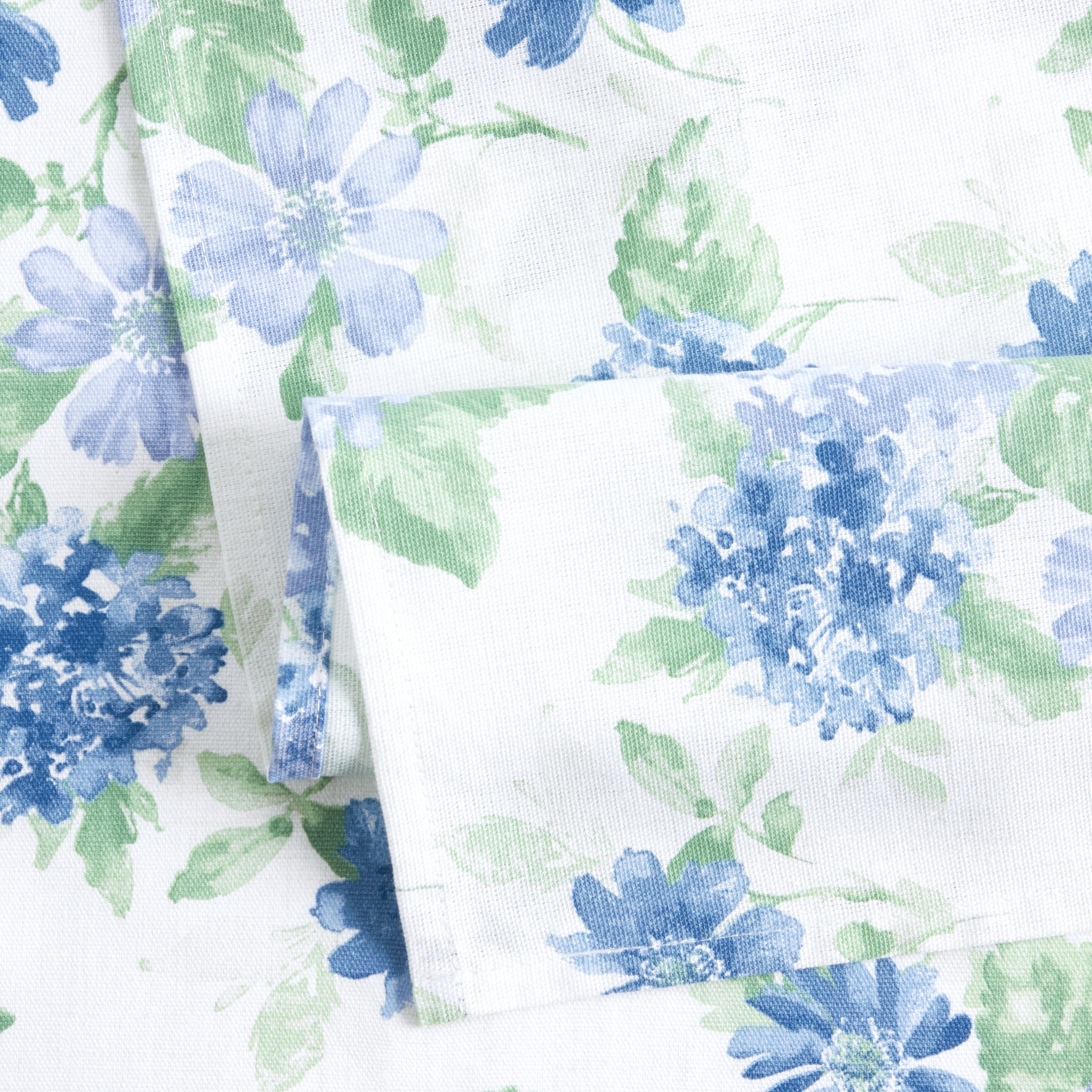 Martha Stewart Amber Floral Napkin Set 4-Pack, Blue/Green, 19"x19"