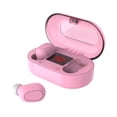 thumbnail image 4 of Auriculares inalámbricos verdaderos Auriculares 5.0 compatibles con Bluetooth Pantalla digital Par automático impermeable Auriculares HIFI, Rosa Inevent EL000316-03B, 4 of 7