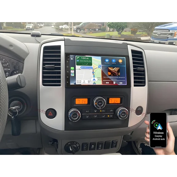 2 32G 7" Android Car Radio for Nissan Frontier 2010-2021, Support Wireless CarPlay/Android Auto, with Free Backup Camera