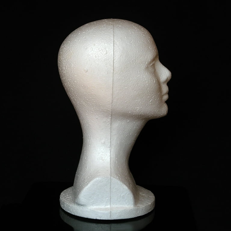 Decor Store Mannequin Head Abstract Smooth Surface Foam Female