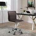 thumbnail image 5 of Alden Design Task Chair with Swivel & Adjustable Height, 265 lb. Capacity, Brown, 5 of 8