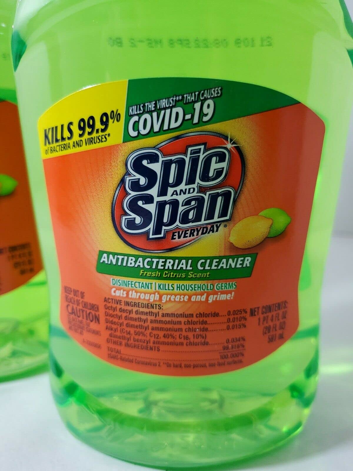 Spic And Span 2-pk Antibacterial Multipurpose Liquid Cleaner