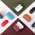thumbnail image 3 of ZHaobin for Apple AirPods 4 2024 PU Leather Case Protective Cover for AirPods Pro 4 3 2 1 Shockproof Earphone Case Shell Anti-fall Funda (Dark Blue,For AirPods 4), 3 of 7