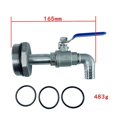 thumbnail image 5 of 50 Gallon Steel Drum Faucet, IBC Tank Valve, G2", Leakproof, Water Outlet Adapter, 2" Stainless Steel Barrel Faucet., 5 of 5