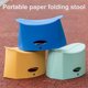 thumbnail image 3 of Inteprter Taburete plegable portátil para exteriores, banco de silla de plástico antideslizante para baño, Camping, viajes, pesca Muebles de casa de muñecas Verde Inteprter HA000903-02B, 3 of 6