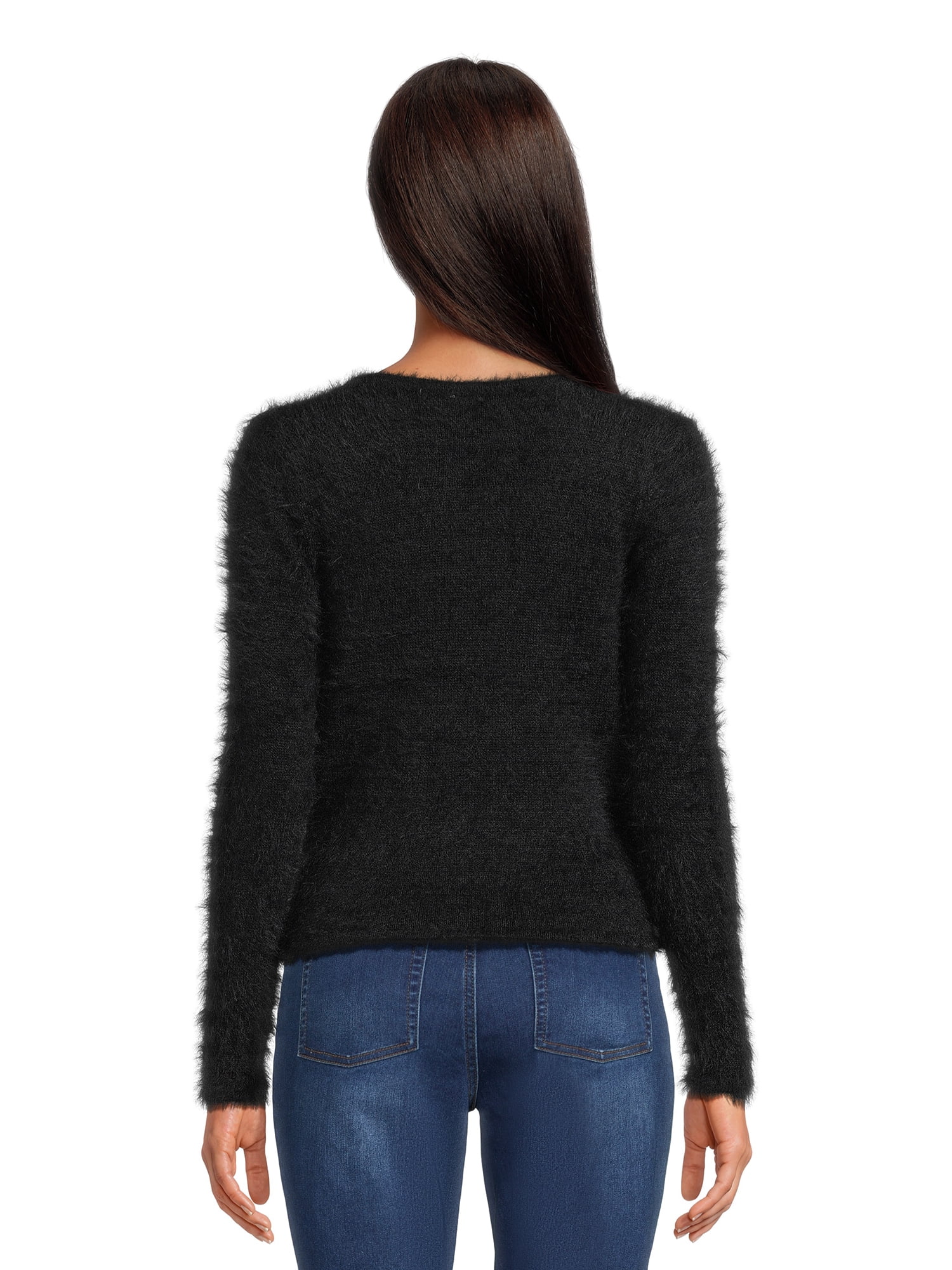 Love by Design Women's Juniors Wrap Sweater with Long Sleeves, Midweight