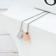 thumbnail image 6 of To My God Mother Mother's Day Gift, Gift for Her, Godmother's Day Gift, Godmother's Gift for Mother's Day, Godmother's Day Necklace and Card[Silver and Rose Gold CubeBlue-Orange Gradient, 6 of 8