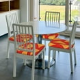 thumbnail image 6 of KLL Tortilla chips Pattern Seat Covers for Dining Room Chairs,Washable Chair Seat Chair Covers Seat Protector-Four Pieces, 6 of 7