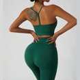 thumbnail image 4 of Atuendo De Yoga, Sujetador Deportivo De Color Puro Leggings Elástico Suave Amigable Con La Piel Para Gimnasio En El Hogar Para Mujeres ANGGREK Otros, 4 of 8