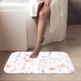 thumbnail image 5 of Watercolor Wildflower Luxury Flannel Bathroom Mats 16x24, Extra Soft and Absorbent Non-Slip Shower Rug for Bathroom Floor, 5 of 8