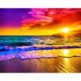 thumbnail image 1 of Diamond Drill Sunset Beach 5D Kits de pintura de bricolaje Decoración de pared cuadrada completa (sz2809) FLhrweasw Nuevo, 1 of 9