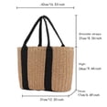 thumbnail image 5 of Straw Beach Tote Bag for Women, 2024 New Beach Bag for Women, Beach Vacation Shoulder Bag for Summer Travel, 5 of 5