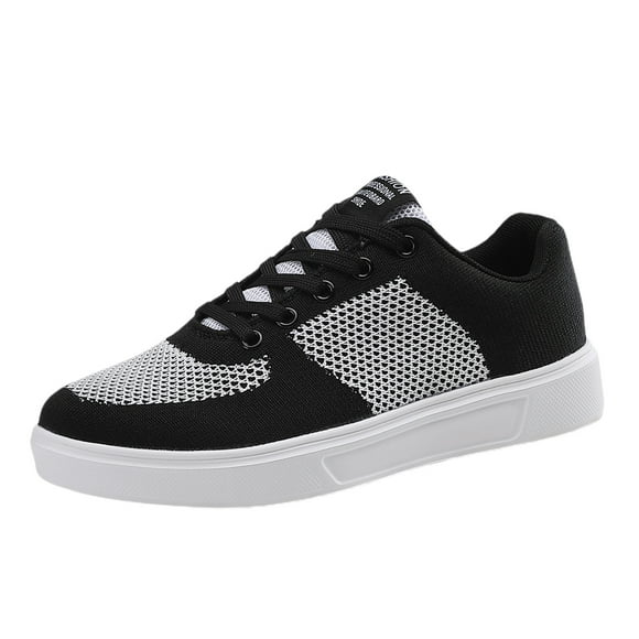 Men's Casual Shoes - Mens Wide Casual Shoes Slip on Designer Shoes for Men Casual Leisure Couple Non- Flat Slip on Shoes Men Casual Sneaker Shoes for Men Round Toe Breathable Mesh Dress