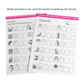 thumbnail image 4 of Drawing Painting Exercise Books Tool Nail Art Practice Template Learning, 4 of 7