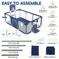 thumbnail image 4 of HioHa Large Baby Playpen, Big Playard with Basketball Hoop, Portable Play Yard Baby Fences with Storage Bag for Infant Toddler, 4 of 7