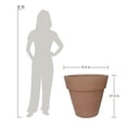thumbnail image 3 of Ecobo Maceta Redonda Ecológica de 50 cm, Palma, para Uso Interior y Exterior, Duradera, Versátil y Ligera, Diseñada por Artesanos Brasileños, Diseño Contemporáneo para Todo Tipo de Climas – Terracota, 3 of 4