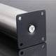 thumbnail image 4 of 4 patas ajustables de 150 mm de altura, patas de gabinete gruesas, patas de mesa, patas de muebles, acero inoxidable cepillado, altura ajustable de 0 a 15 mm, 4 of 5
