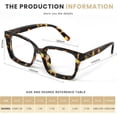thumbnail image 4 of RESJOK 3 Pack Tortoiseshell Reading Glasses Blue Light Blocking Readers Oversize Oprah Square Anti Glare for Women & Men Lightweight Spring Hinge Trending Eyeglasses, 4 of 9