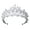 White, variant on NUZYZ Shiny Faux Pearl Hollowed Rhinestone Inlaid Hair Crown Tiara