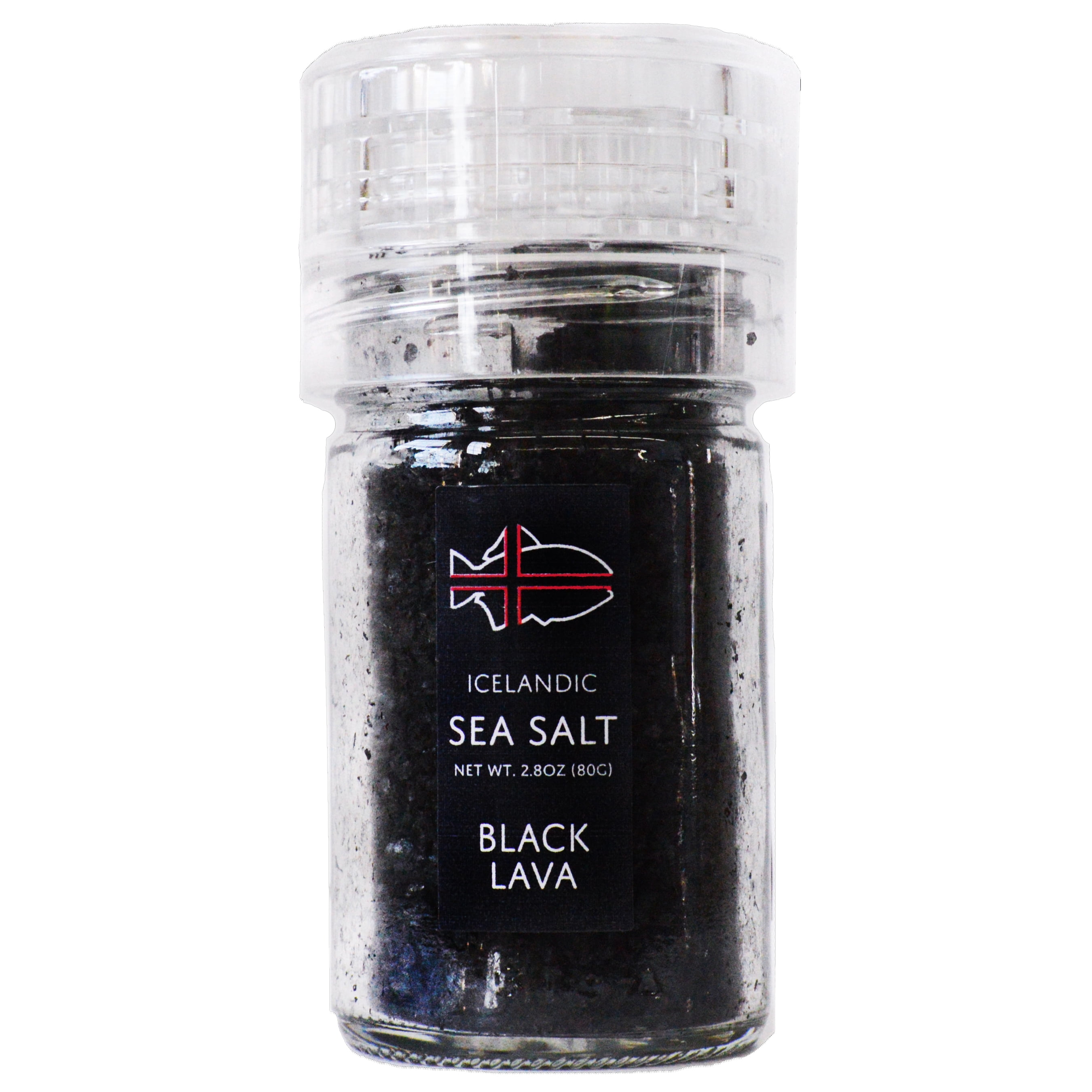 Black Lava Icelandic Sea Salt Nordic Catch (1.4oz Adjustable Grinder