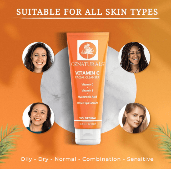 oz naturals vitamin c facial cleanser