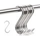 thumbnail image 1 of Gancho en forma de S de acero inoxidable de 10 piezas, resistente, no magnético, multifuncional, para armario de cocina, 8,8 cm, 1 of 5